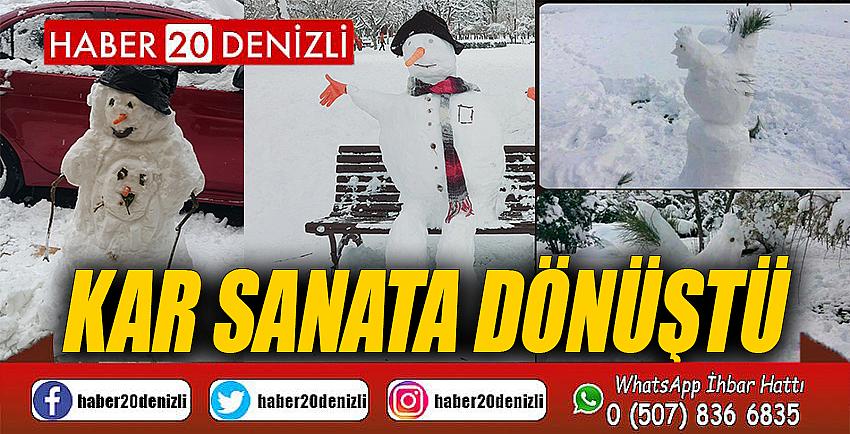 Kar sanata dönüştü