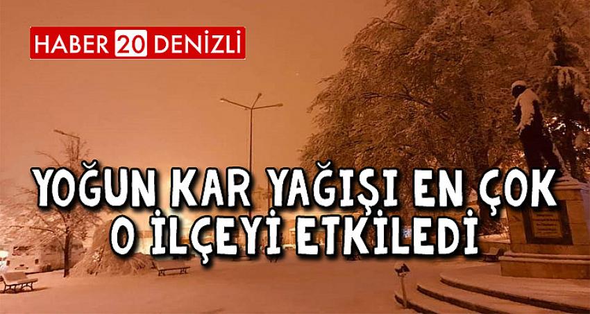 YOĞUN KAR YAĞIŞI EN ÇOK O İLÇEYİ ETKİLEDİ