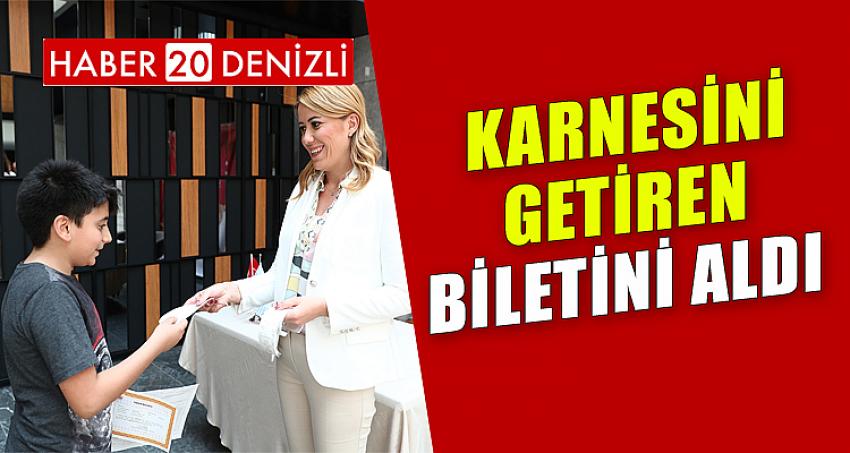 KARNESİNİ GETİREN BİLETİNİ ALDI