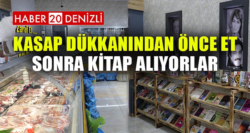 Kasap dükkanından önce et, sonra kitap alıyorlar