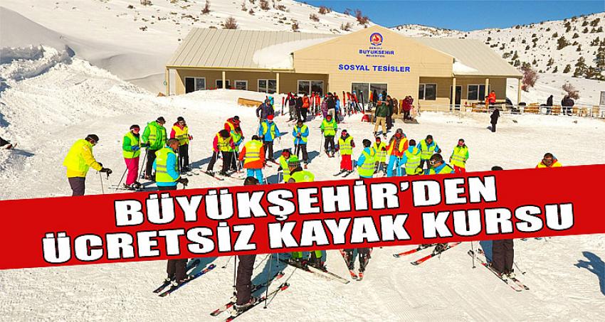 BÜYÜKŞEHİR'DEN ÜCRETSİZ KAYAK KURSU