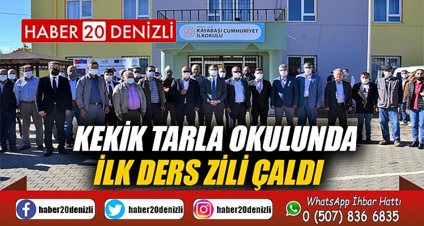 Kekik tarla okulunda ilk ders zili çaldı