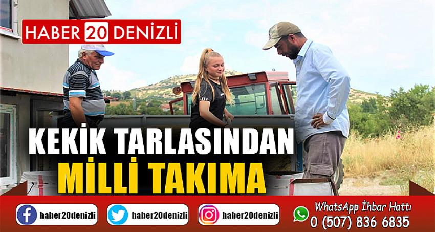 Kekik tarlasından milli takıma