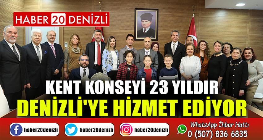 Kent Konseyi 23 yıldır Denizli'ye hizmet ediyor