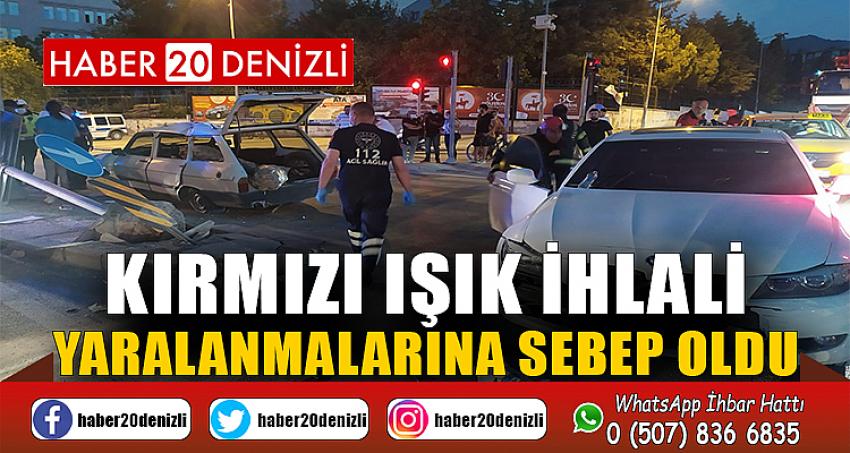 Kırmızı ışık ihlali yaralanmalarına sebep oldu