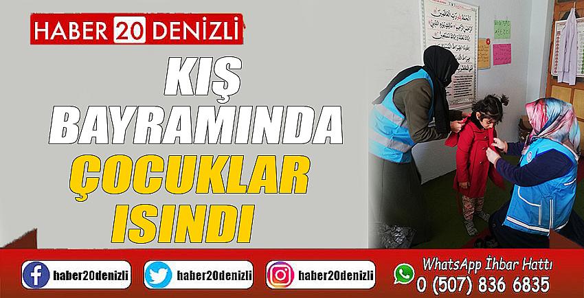 Kış Bayramında çocuklar ısındı