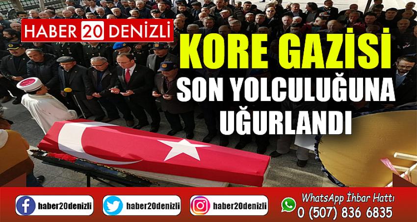 Kore Gazisi son yolculuğuna uğurlandı