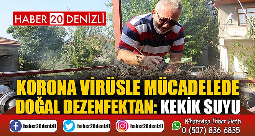 Korona virüsle mücadelede doğal dezenfektan: Kekik suyu