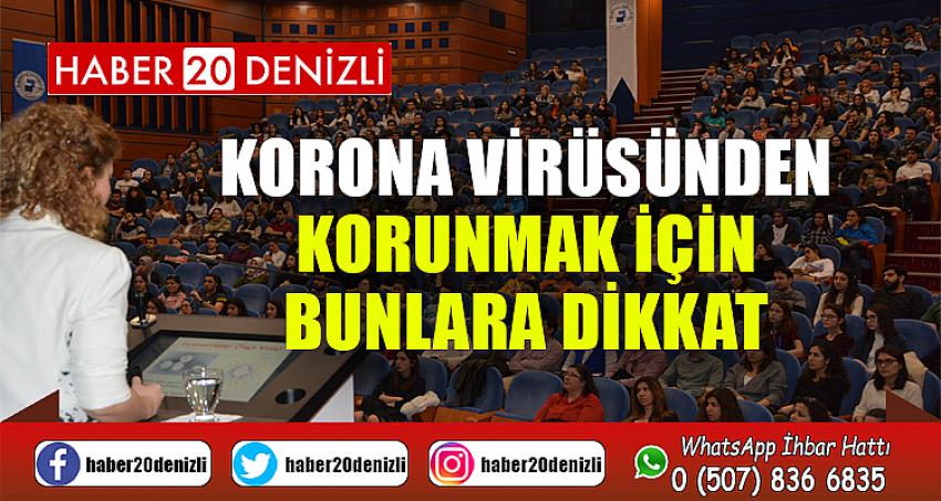 Korona virüsünden korunmak için bunlara dikkat