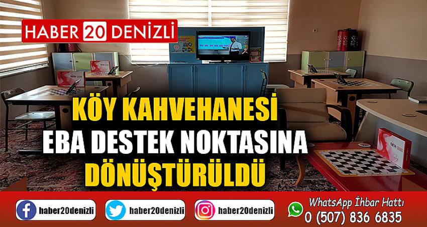 Köy kahvehanesi EBA destek noktasına dönüştürüldü