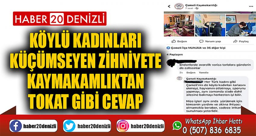 Köylü kadınları küçümseyen zihniyete Kaymakamlıktan tokat gibi cevap