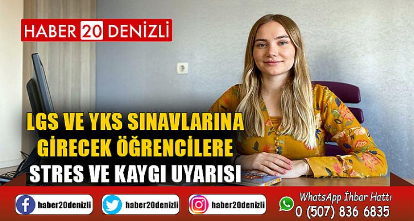  LGS ve YKS sınavlarına girecek öğrencilere stres ve kaygı uyarısı