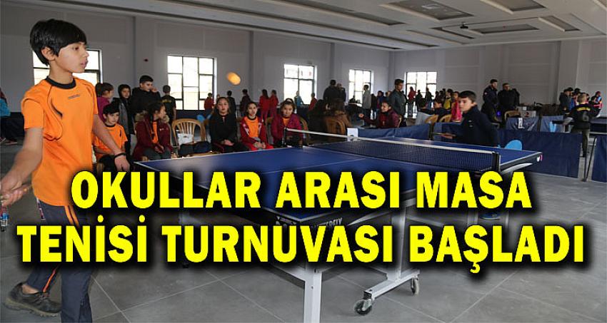 Okullar Arası Masa Tenisi Turnuvası Başladı