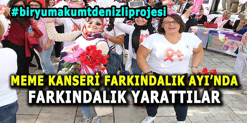 MEME KANSERİ FARKINDALIK AYI'NDA FARKINDALIK YARATTILAR