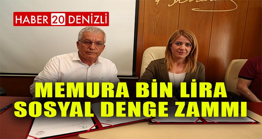 MEMURA BİN LİRA SOSYAL DENGE ZAMMI