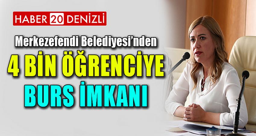 4 BİN ÖĞRENCİYE BURS İMKANI