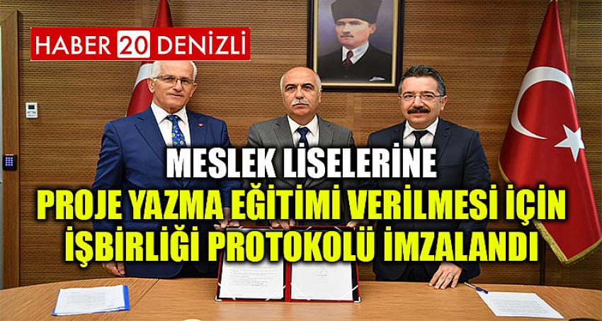 Meslek Liselerine Proje Yazma Eğitimi Verilmesi İçin İşbirliği Protokolü İmzalandı