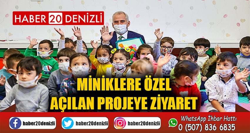 Miniklere özel açılan projeye ziyaret