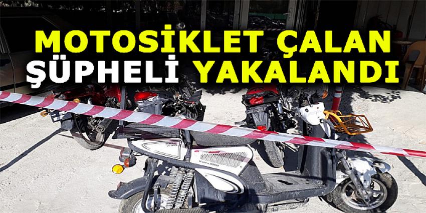 MOTOSİKLET ÇALAN ŞÜPHELİ YAKALANDI 