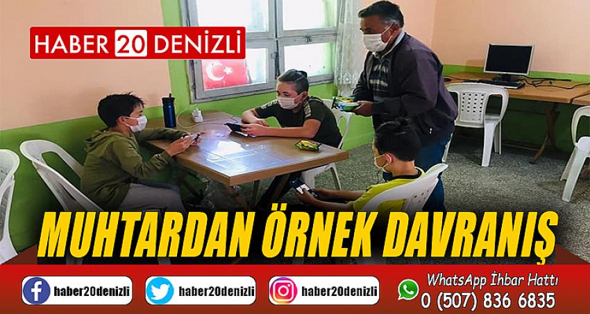 Muhtardan örnek davranış