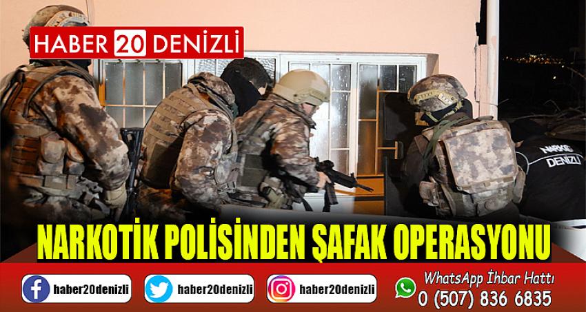 Narkotik polisinden şafak operasyonu