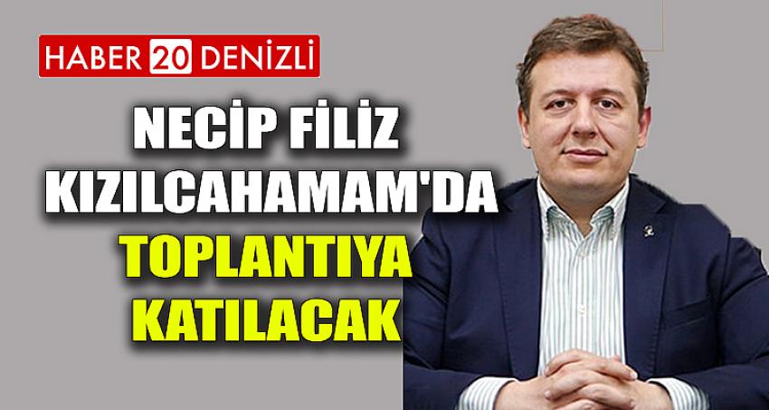 FİLİZ, KIZILCAHAMAM'DA TOPLANTIYA KATILACAK