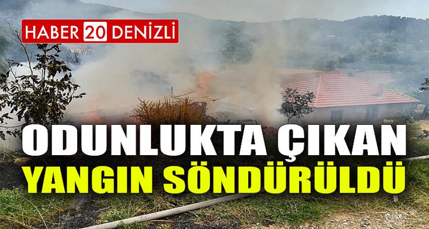 Odunlukta çıkan yangın söndürüldü