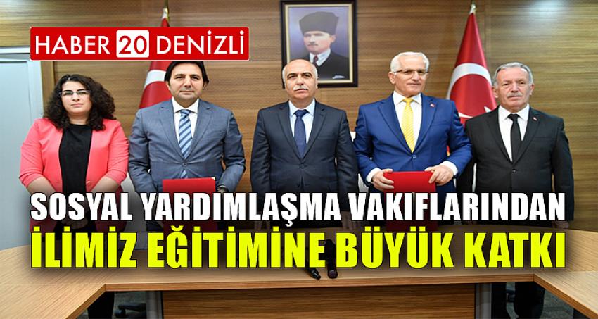 Sosyal Yardımlaşma Vakıflarından İlimiz Eğitimine Büyük Katkı