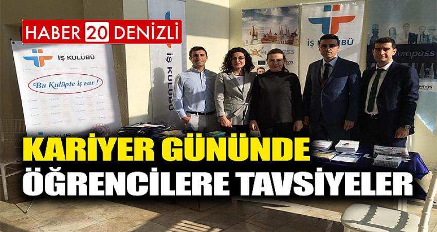 Kariyer Gününde Öğrencilere Tavsiyeler