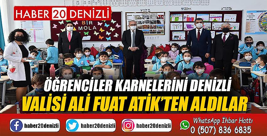 Öğrenciler Karnelerini Denizli Valisi Ali Fuat Atik’ten Aldılar