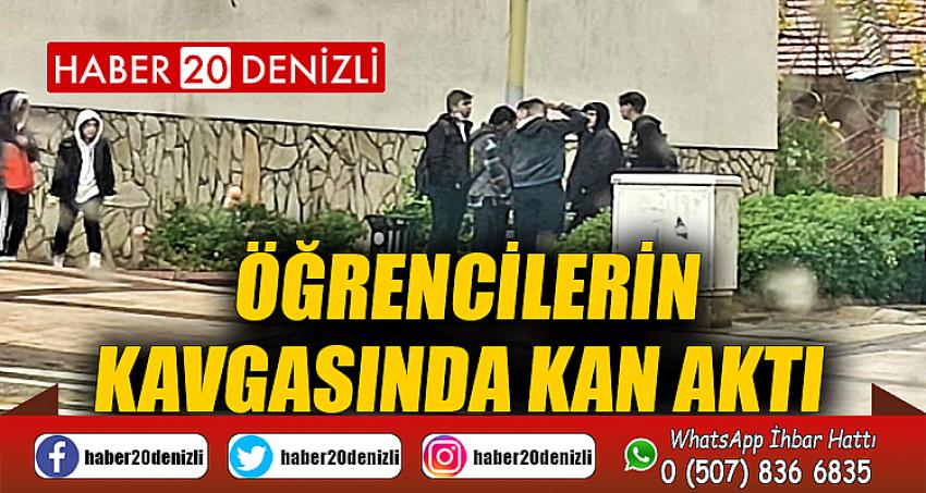 Öğrencilerin kavgasında kan aktı