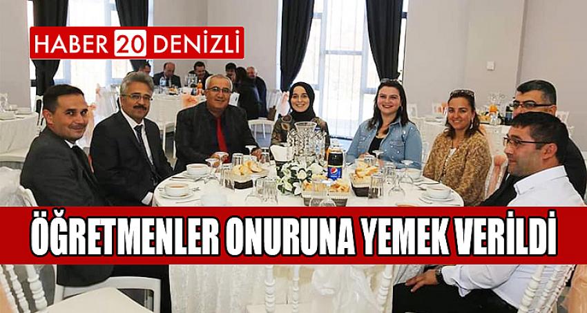 ÖĞRETMENLER ONURUNA YEMEK VERİLDİ