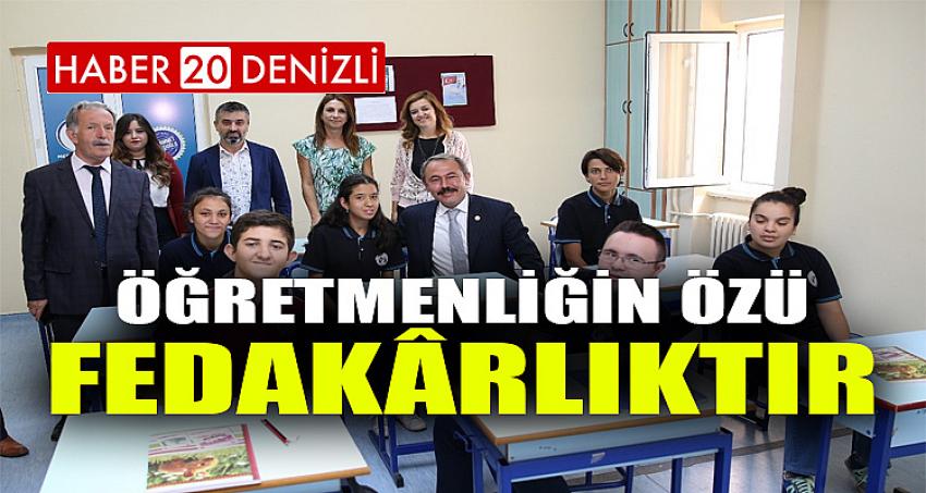 ÖĞRETMENLİĞİN ÖZÜ FEDAKÂRLIKTIR