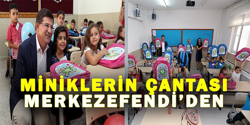 MİNİKLERİN ÇANTASI MERKEZEFENDİ'DEN 