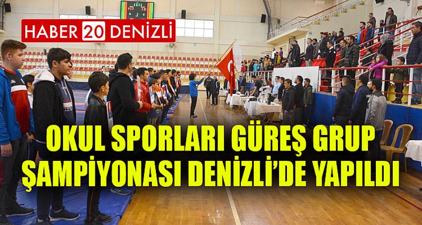 OKUL SPORLARI GÜREŞ GRUP ŞAMPİYONASI DENİZLİ’DE YAPILDI