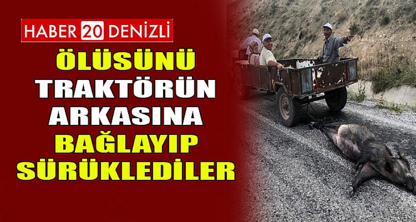 Ölüsünü Traktörün Arkasına Bağlayıp Sürüklediler