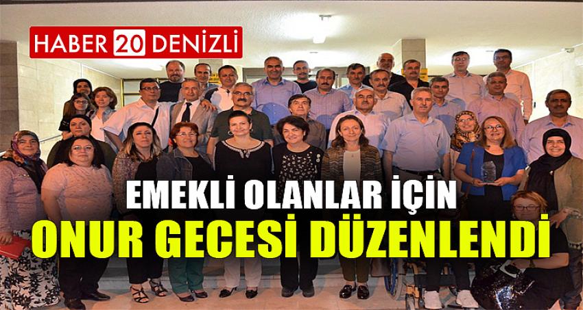 Emekli Olanlar için Onur Gecesi Düzenlendi