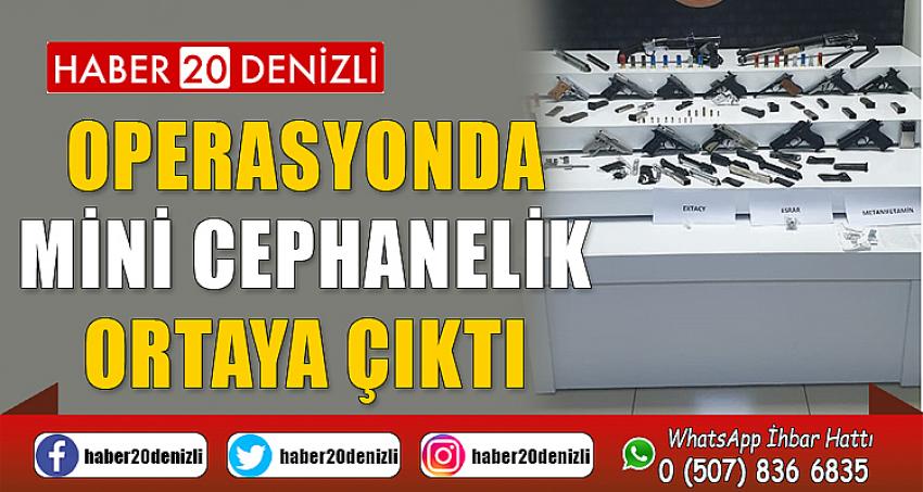 Operasyonda mini cephanelik ortaya çıktı