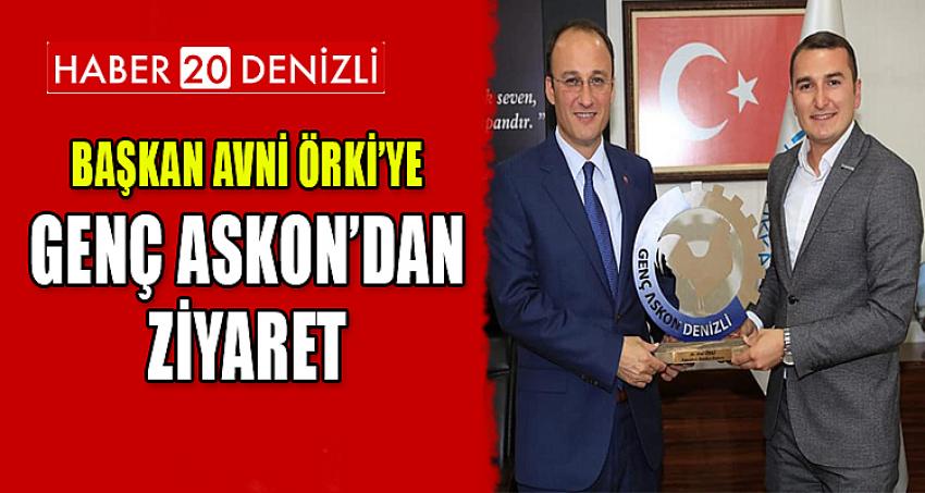 BAŞKAN AVNİ ÖRKİ’YE GENÇ ASKON’DAN ZİYARET