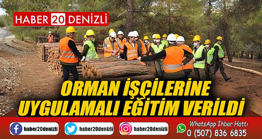 Orman işçilerine uygulamalı eğitim verildi