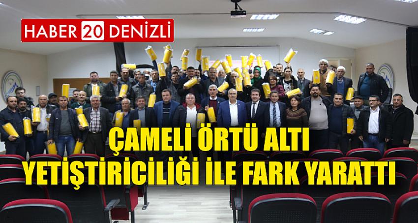 ÇAMELİ ÖRTÜ ALTI YETİŞTİRİCİLİĞİ İLE FARK YARATTI