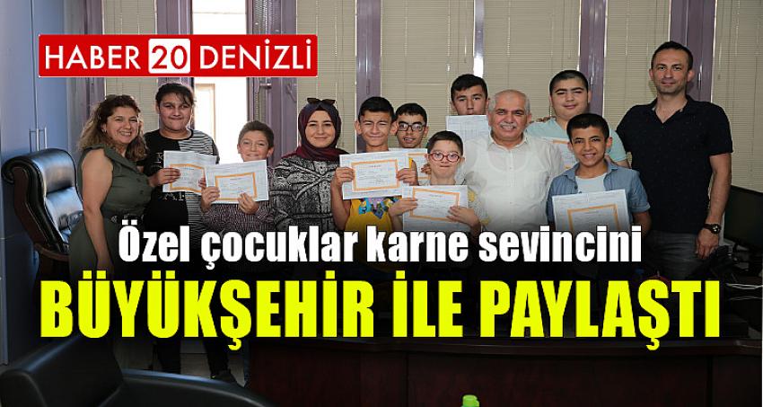 Özel çocuklar karne sevincini Büyükşehir ile paylaştı