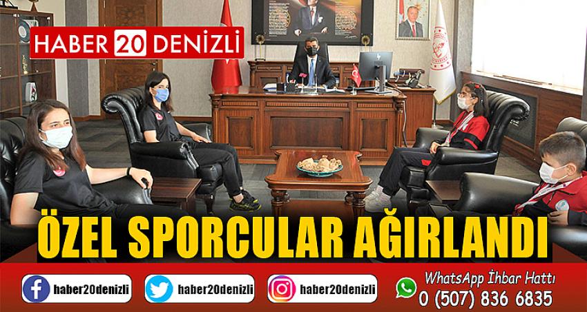 Özel sporcular ağırlandı