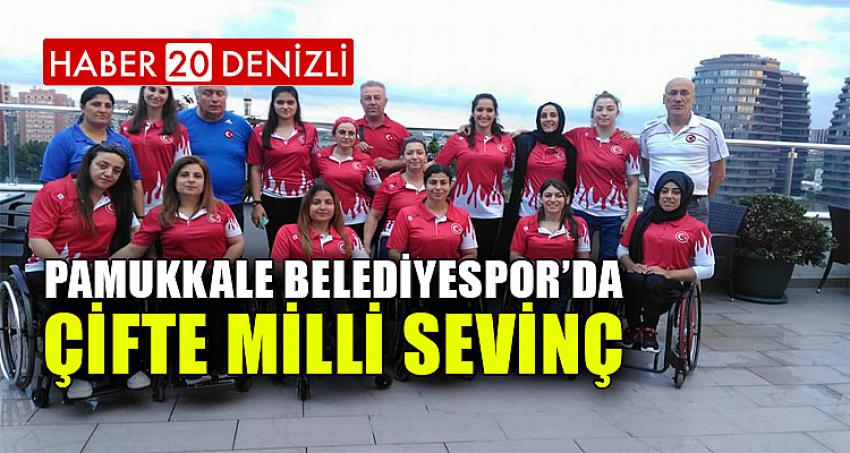 PAMUKKALE BELEDİYESPOR’DA ÇİFTE MİLLİ SEVİNÇ