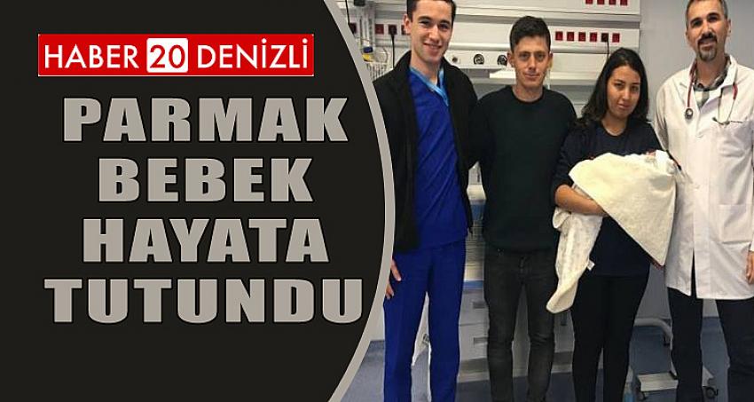 PARMAK BEBEK HAYATA TUTUNDU