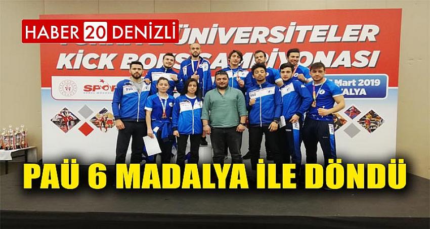 PAÜ 6 Madalya ile Döndü