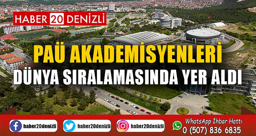 PAÜ Akademisyenleri, Dünya Sıralamasında Yer Aldı