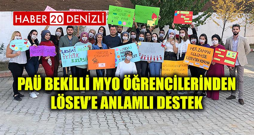 PAÜ Bekilli MYO Öğrencilerinden LÖSEV’e Anlamlı Destek