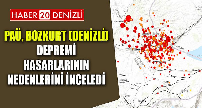 PAÜ, Bozkurt (Denizli) Depremi Hasarlarının Nedenlerini İnceledi