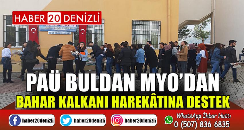 PAÜ Buldan MYO’dan Bahar Kalkanı Harekâtına Destek